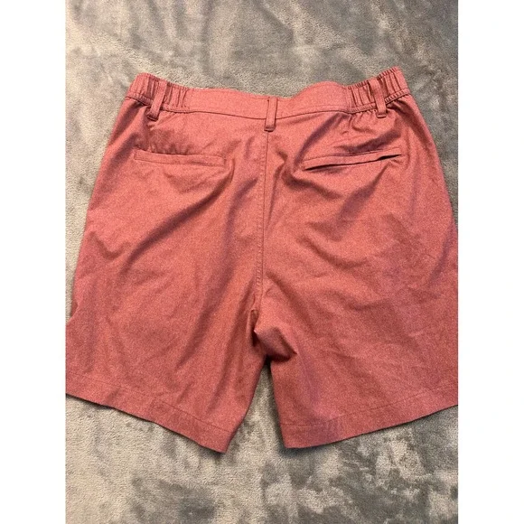 32 Degrees Shorts Mens Medium Red Stretch Performance Heathered Active Casual - Picture 4 of 4